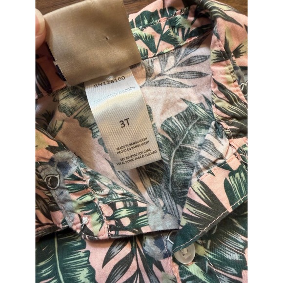 Brooklyn Boys Hawaiian button up shirt sz 3T.  100% cotton - Picture 4 of 4